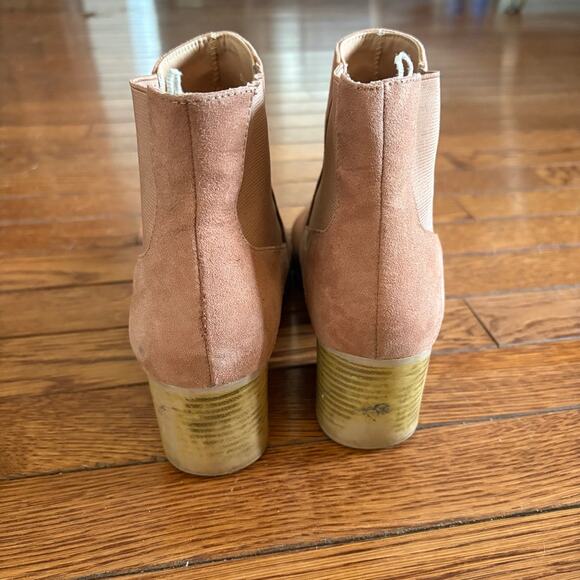 H&M Brown Suede Ankle Booties, size 8.5 - Picture 4 of 7